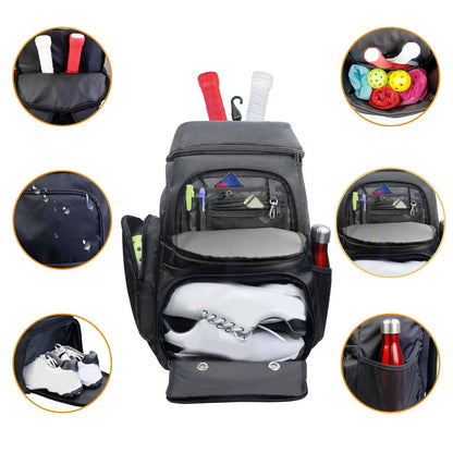 Pickleball Backpack with Shoe Compartment